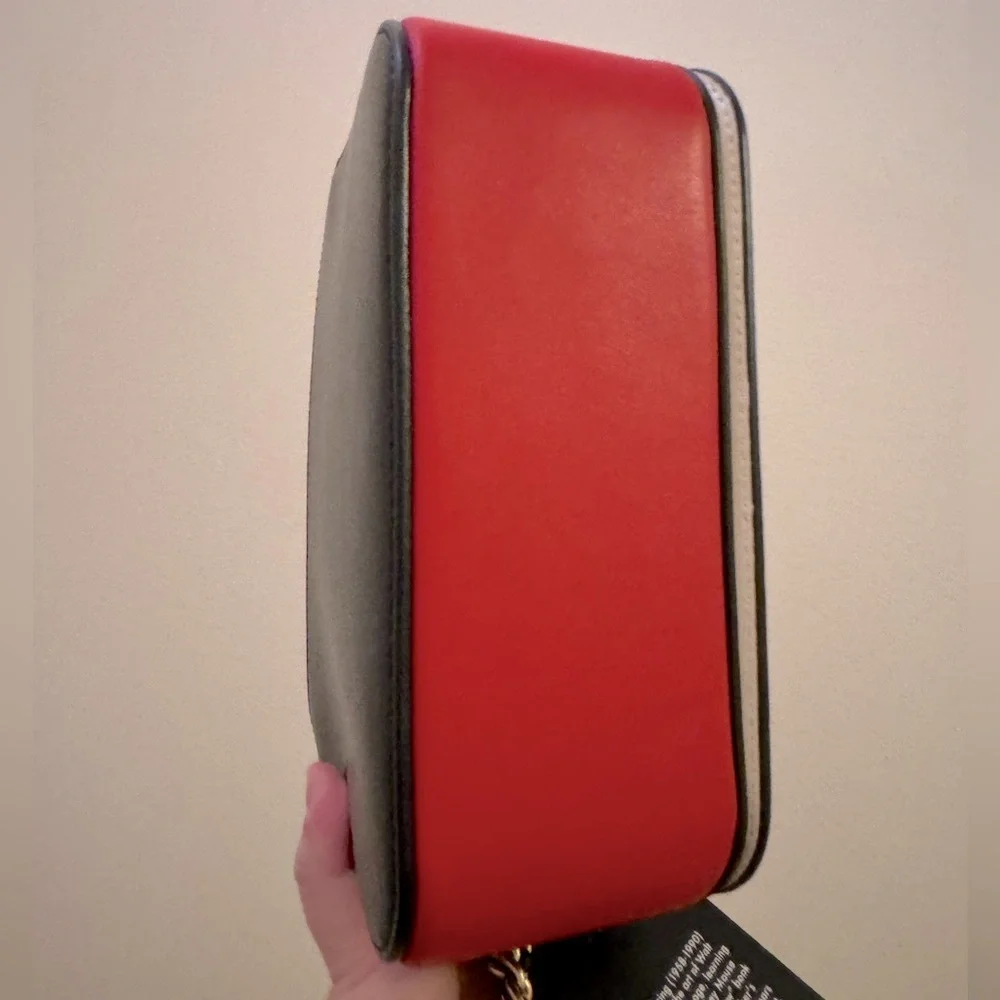 Coach Madison 19 Disney Mickey Keith Haring Electric Red Multi Shoulder Bag - Picture 6 of 9
